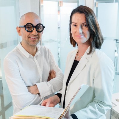Dr. Ramin Tabib and Dr. Elisa Mello